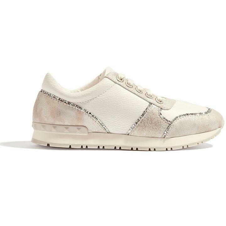 KAREN MILLEN läder Glitter Trainer UK 6 EUR 39 REF M80 KAREN MILLEN läder Glitter Trainer UK 6 EUR 39 REF M80