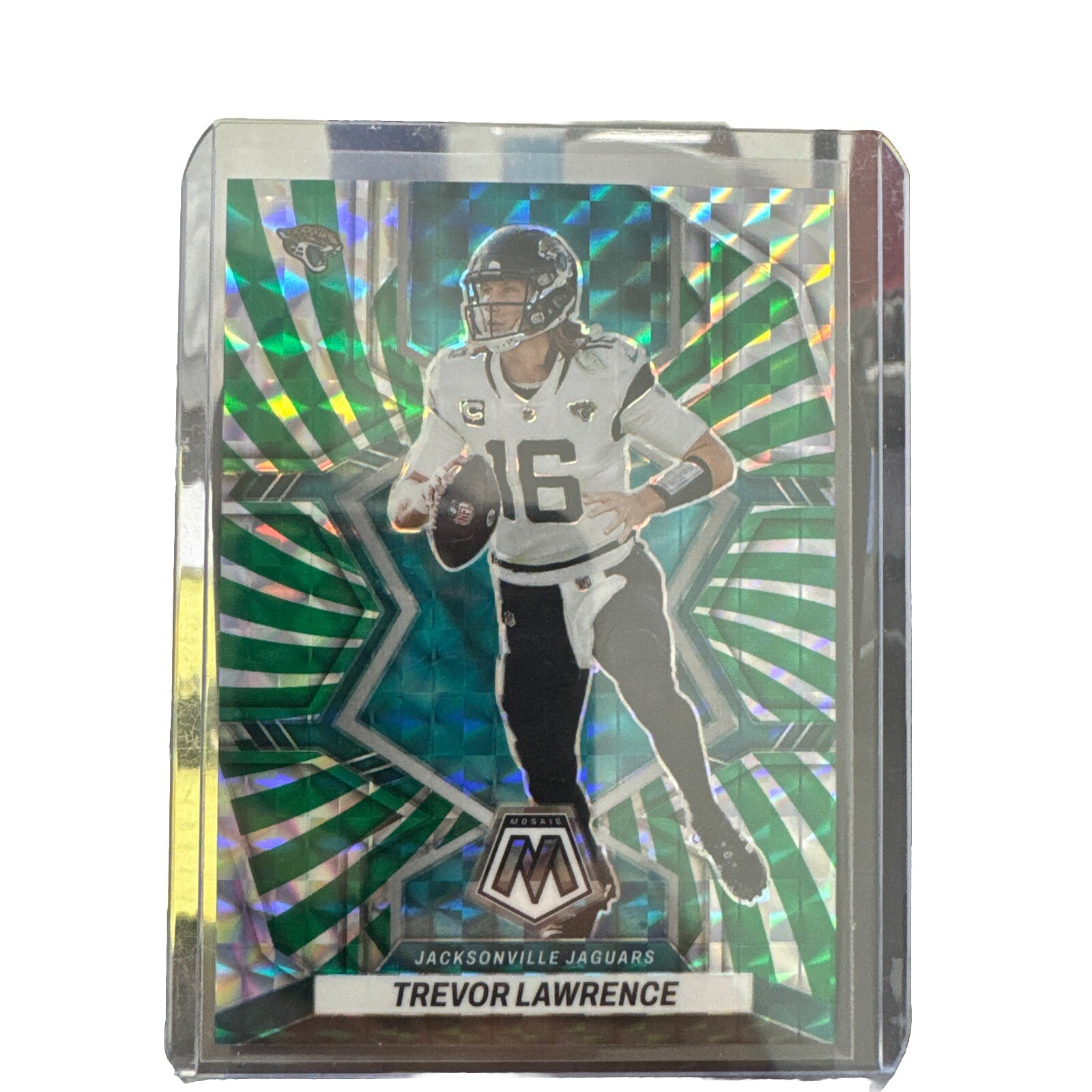 2022 Panini Mosaic - Green Swirl Mosaic Prizm #88 Trevor Lawrence /11
