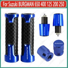 Handlebar Grip Handle Bar End Cap Tire Valve For Suzuki BURGMAN 650 400 125 200