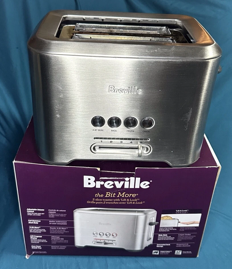 Breville BTA720XL Bit More Toaster, Brushed Stainless Steel W/ box