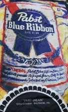 Pabst Blue Ribbon Can Art Banner (signed)