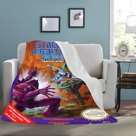 Vintage Style Retro Street Fighter 2010 NES Box Ultra-Soft Micro Fleece Blanket