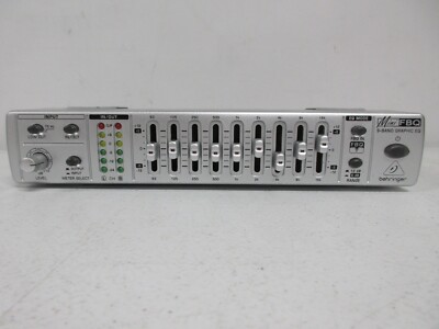 Behringer MINIFBQ FBQ800 Ultra-Compact 9-Band Graphic Equalizer NO ADAPTER B10S1