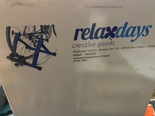 rullo per bici di colore blu a 6 marce