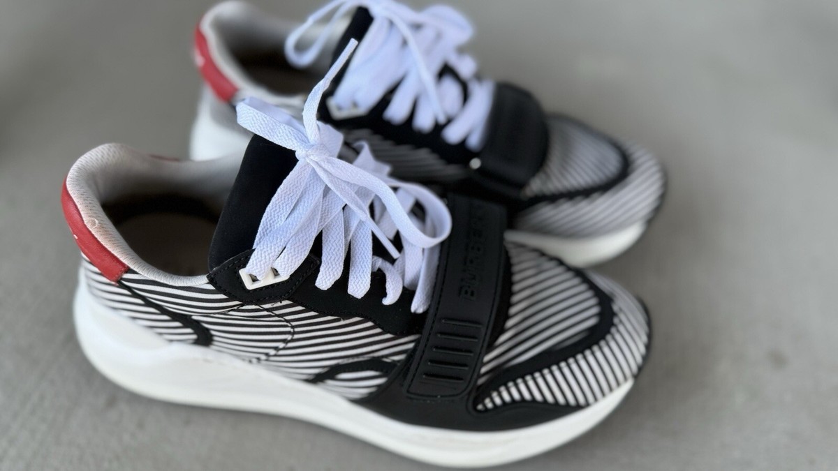 Burberry Men's Ramsey Zebra Low Top Sneakers Size 40 EU, 7 US | eBay