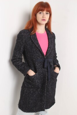 Nice Things by Paloma S Damen Strick Wickel Jacke - Blau - Größe Small S (G82)