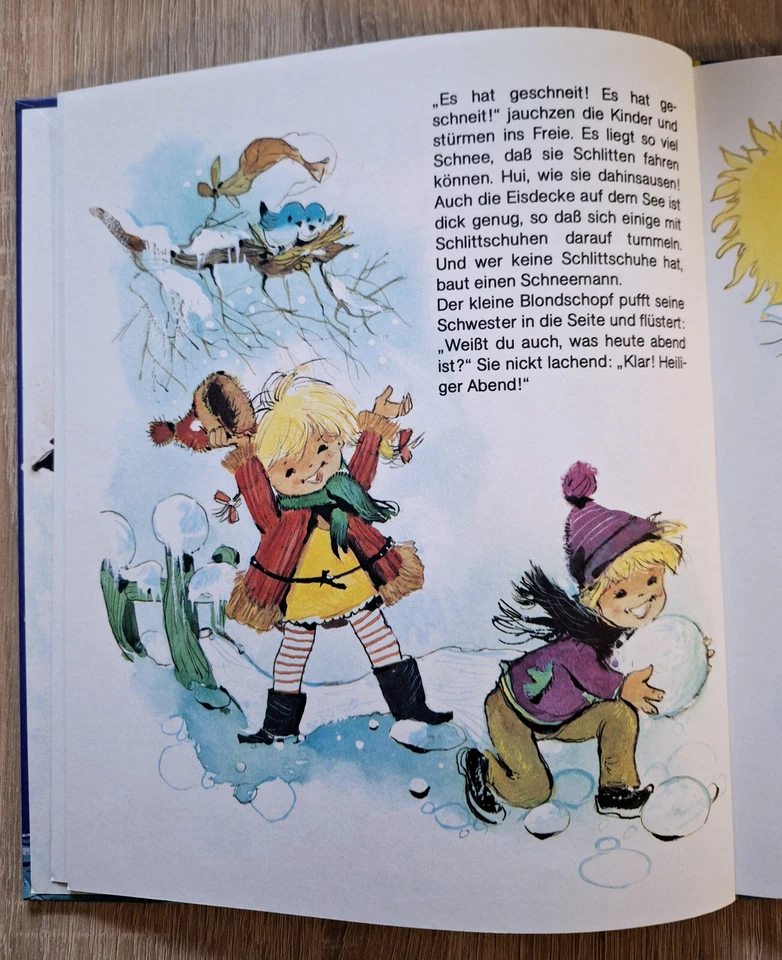 Altes Pestalozzi Kinderbuch, Bilderbuch, Weihnachts-Wolken-Wunder, 1986 - Bild 3 von 4