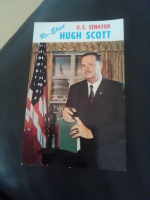 US-Senator Hugh Scott 1900-1994 Wahlpostkarte