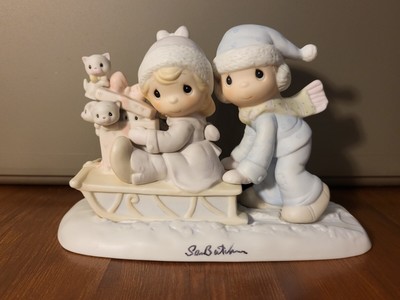 PRECIOUS MOMENTS ''SHARING OUR SEASON TOGETHER'' #E-0501 w/original box