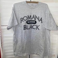 Vintage 80s Romana Black Sambuca T-Shirt Liqueur Size X Large Single Stitching