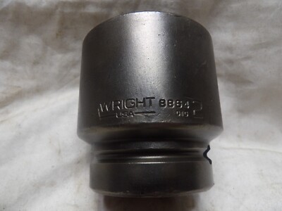 Wright 1'' Drive 2'' Impact Socket #8864 - Made in the USA