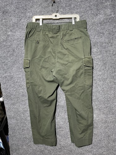 Blauer Men's Size 37 Cargo Pocket Wool Blend Pants Dark Green Uniform Pants - Picture 5 of 9