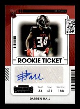 2021 Panini Contenders Rookie Ticket Reverse #200A Darren Hall Auto - NM-MT