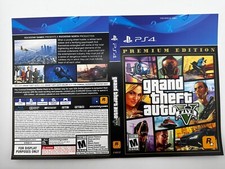Game Case Art Insert - grand theft auto five - PS4 - Cover Only - GameStop Displ