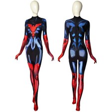 New X-men Dark Phoenix Jumpsuit Jean Grey Cosplay Costume Halloween Adult Kids