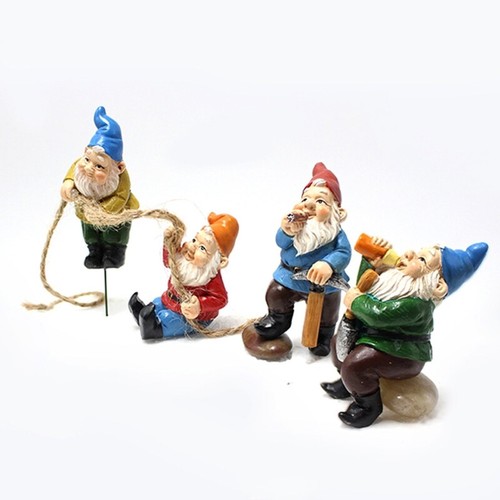 Treehouse Figurine Tree Elf Potted Plant Landscape Statue Moss Bottle DIY Kits - Picture 5 of 8