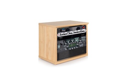 Gator Frameworks Elite Furniture Series 8U Wood Desktop Studio Rack; Maple