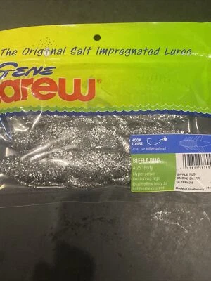 Gene Larew Biffle Bug 4.25” Smoke Silver