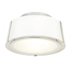Crystorama Fulton 2 Light Ceiling Mount, Polished Nickel - FUL-903-PN