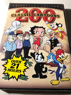 200 Classic Cartoons Collector's Edition (2011) DVD NEW Cartoon