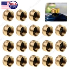 18PCS Solid Brass Propane Bottle Caps Suitable for All 1LB Gas Refill Tank Valve