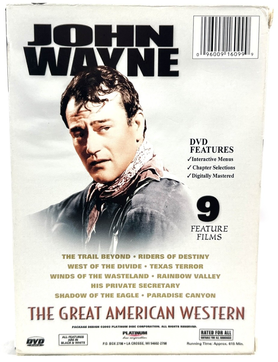 John Wayne - The Great American Western 2 DVDs - 9 Feature Films