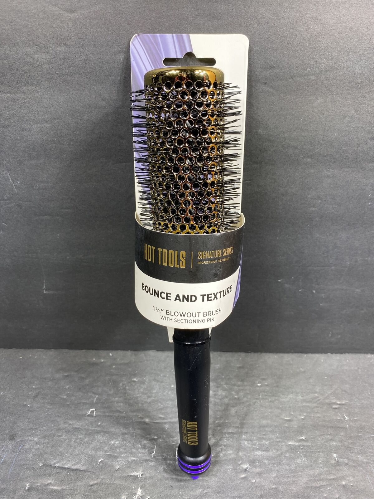 Hot Tools Black Gold Signature Series Bounce & Texture Hair Blowout Brush 1 3/4”