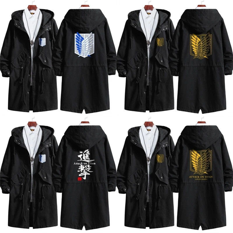  Anime Attack on Titan Shingeki no Kyojin Wings of Freedom  Cosplay Costume Halloween Uniform Suit (Coat,S) : Clothing, Shoes & Jewelry