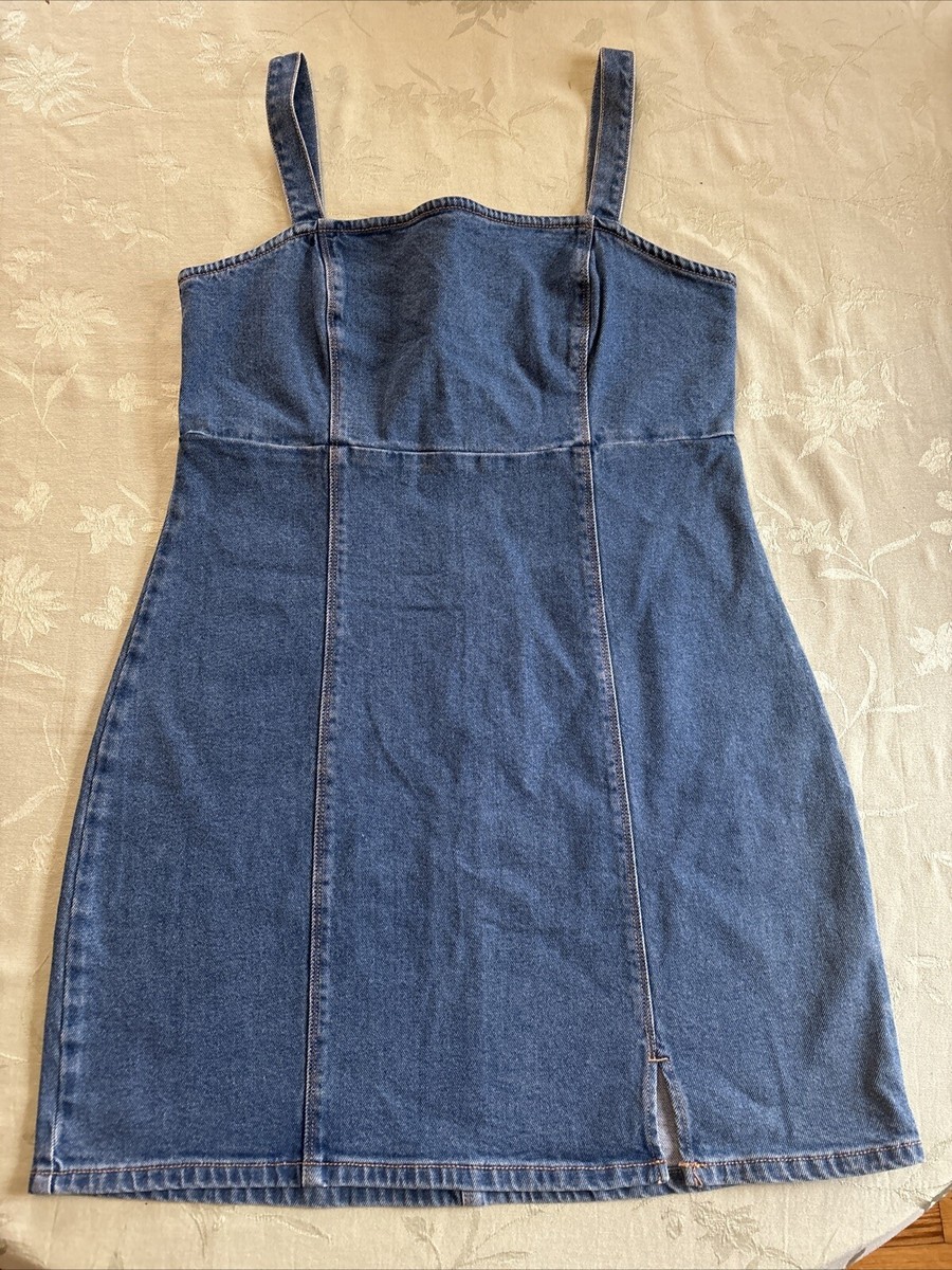 white christmas dresses Take it Up a Notch Long Sleeves Denim Dress – SURELYMINE main image 0