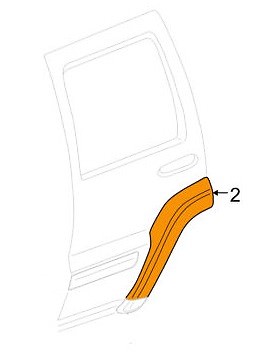 Élargisseur d'aile arrière gauche avant pour Jeep Cherokee Liberty KJ