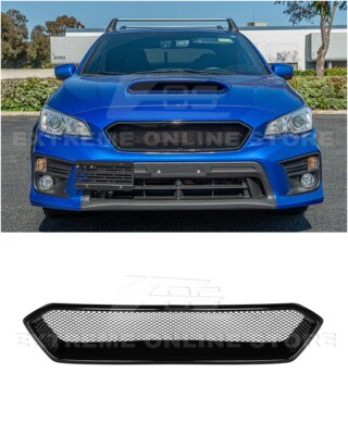 For 18-21 Subaru WRX STi JDM CS Style Glossy Black Front Mesh