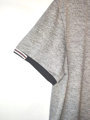 Brave Soul Grey T SHIRT Mens V-Neck Tee, Size Small, Regular Fit - Picture 4 of 8