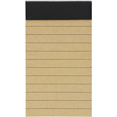40 Page Mini Notepad with Kraft Lined Paper - Size is 2'' x 4'' - 1 Pad Per Order