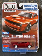 Auto World Modern Muscle Ultra Red 2019 Dodge Challenger R/T Scat Pack New