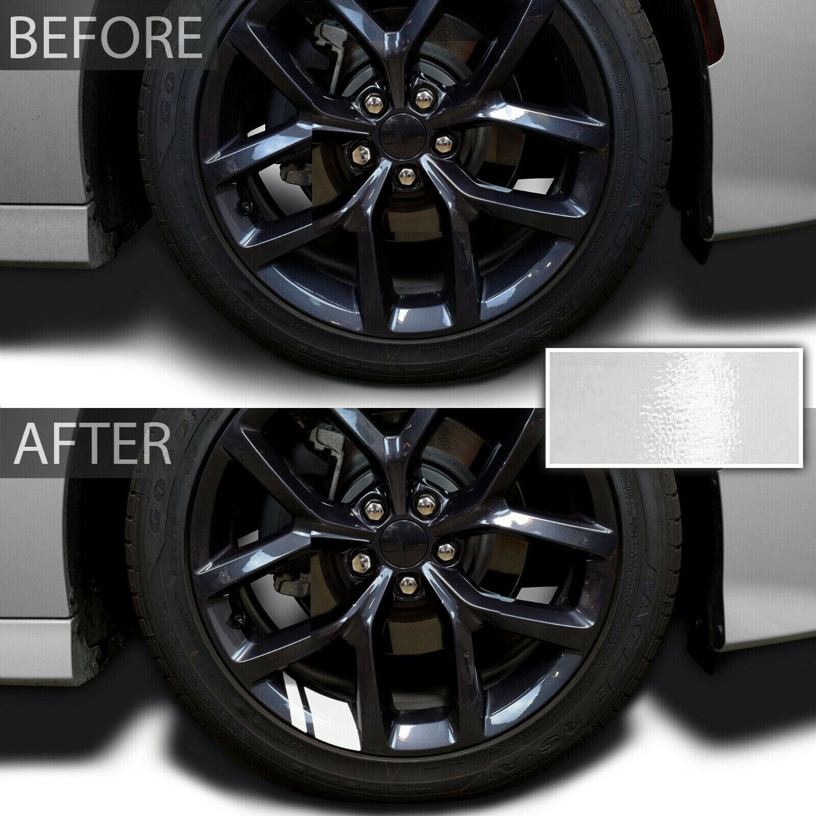 6 PCS Universal Car Wheel Rim Sticker Reflective Vinyl Decal Mark For 16"21" eBay