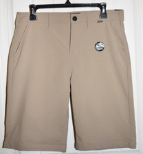BOYS HURLEY REGULAR FIT "NIKE DRI FIT" 2 WAY STRETCH KHAKI SHORTS SIZE 20 60