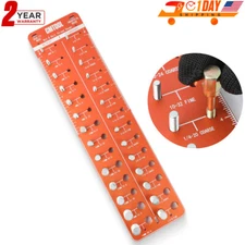28 Thread Bolt and Nut Thread Checker Identifier Gauge Inch Standard & Metric US