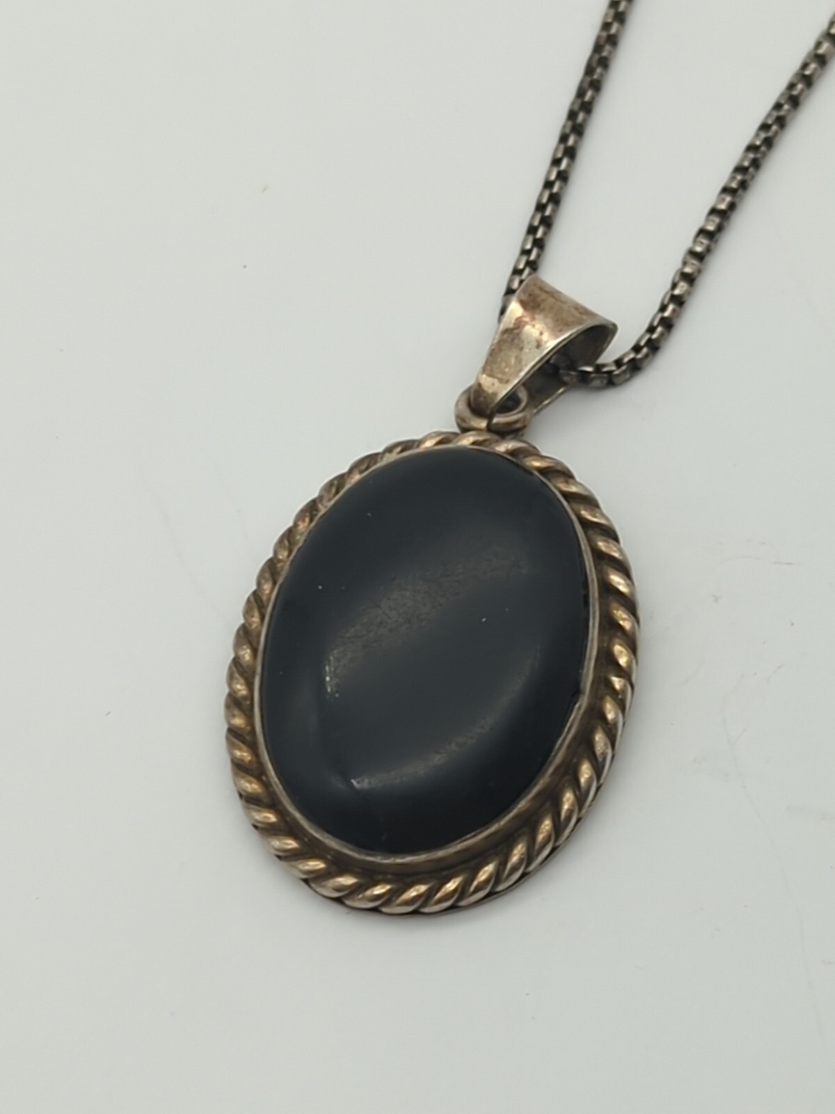 LARGE STATEMENT PENDANT STERLING SILVER MEXICO WI… - image 1