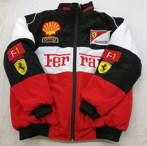 UNISEX FERRARI RED BLACK EMBROIDERY 