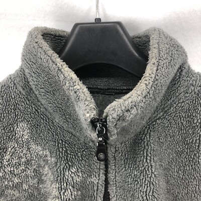 Alaska Bald Eagle Sherpa Sweater Womens Size XL Full Zip Mountain