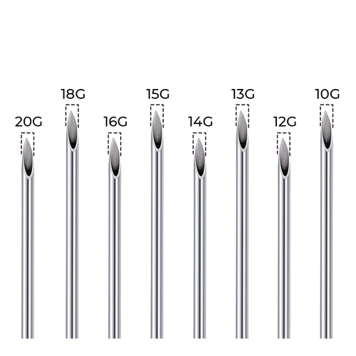 Pack of 10 Piercing Needles Surgical Steel Sterile Disposable Piercing Needles image 3