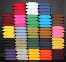 8 ALL WEATHER WATERPROOF CORNHOLE BAGS PICK YOUR 2 COLORS Resin Fill Top Quality