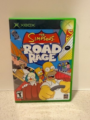 Simpsons Road Rage (Microsoft Xbox, 2001) Complete in Box CIB Black Label