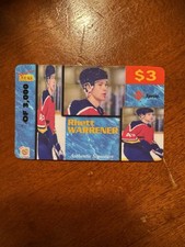 1995 Signature Rookies Rhett Warrener Authentic Signature Hockey Phone Card