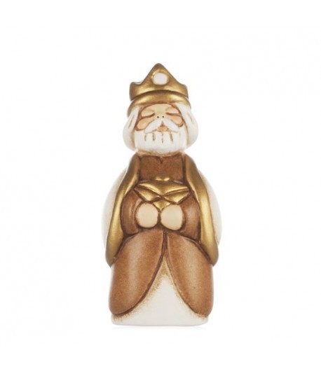 Bianco Re Magio Gaspare Con Mirra Presepe Classico - Immagine 2