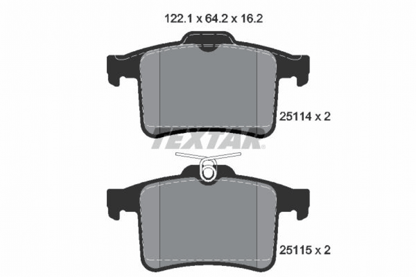 Bremsbelagsatz Scheibenbremse Hinterachse FüR Jaguar Xf I Sportbrake Xj Xk Ii-image