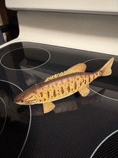 Manfred Scheel Carved Wood Folk Art Smallmouth Bass Fish Decoy Lure