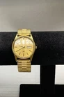 Vintage Seiko Quartz SQ Men's Watch 5H23-7009 Gold Tone Day Date