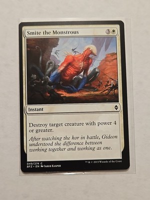 Smite the Monstrous - Battle for Zendikar - LP - MTG Magic - Common - Instant 