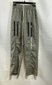 Taka Original Men's Gray Plaid Streetwear Zipper Detail Pants Size S